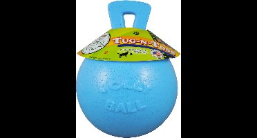 Jolly Pets Jolly Tug-n-Toss – Hondenspeelgoed - De duurzame speelbal met bosbessengeur – Drijvend – Bijtbestendig – Baby blauw - Ø 15 cm