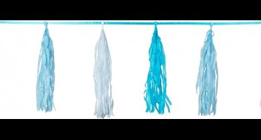 Kwast tassel slinger blauw 3 meter