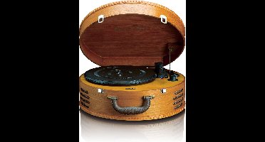 Classic Phono Retro Platenspeler - Vinyl Koffer met 2 ingebouwde Speakers - TT-34 - Bruin