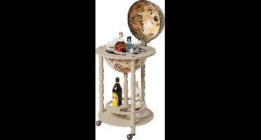 Brulo Wereldbol Globe Globebar Vespucci Wit Wit 33 cm