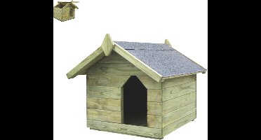 Hondenhok - Buiten - Bench - Ren - Weerbestendig - Kennel - Rek - Groen