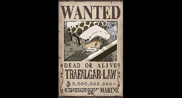 Poster One Piece - Wanted Law Wano 38x52cm