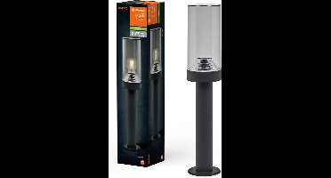 LEDVANCE ENDURA CLASSIC AMBER buitenlantaarn, wandlamp, donkergrijs, 50 cm, aluminium, snelle en eenvoudige installatie, beschermingsklasse IP44, flexibel gebruik in buitenruimtes