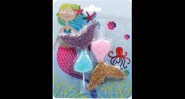 ATOSA - 2 Zeemeermin kaarsen 17 x 14 cm