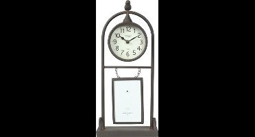 Countryfield Tafelklok Lynton metaal L8B20H44CM wit/zwart