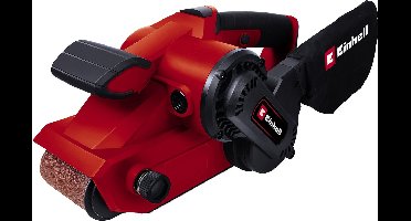 Einhell Elektrische Bandschuurmachine TC-BS 8038 - 800 W - 380 t/min - Schuuroppervlak: 142x76 mm - Bandgrootte: 533x76 mm - Incl. Stofzak en 1x Schuurband (K80)