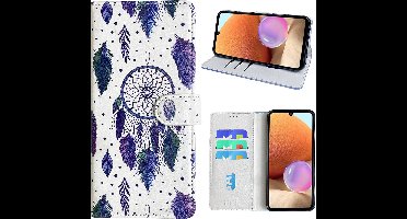 Hoesje geschikt voor Samsung Galaxy A32 4G Bookcase met dromenvanger print