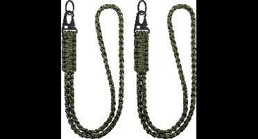 Paracord Heavy Duty Lanyard - Keycord Badgehouder - Musketonhaak Keykoord Sleutelhanger met Sleutelringen - Universeel Telefoonkoord/Telefoonketting - Koord Sleutels - Badge Houder - Telefoon/GSM Koord - Karabijnhaken Sleutelkoord - Pashouder Ketting
