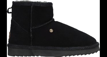 Warmbat Wallaby Suede Boot Dames Laarzen - Zwart