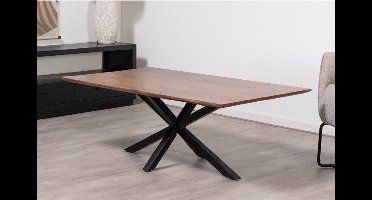 Salontafel Florence rechthoek facetrand Glad 130x70 cm - Bruin