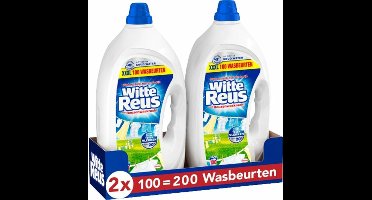 Witte Reus Wasmiddel Gel - 2 x 100 wasbeurten - Voordeelverpakking