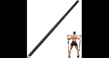Pilates Bar Fitnessbanden Bar Weerstandsbanden Trainingsbanden Bar Afneembare Yoga Fitness Stretching Thuistraining Zwart