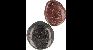 Zaksteen Jaspis breccie - 4-6 cm - rood - 4-6 cm