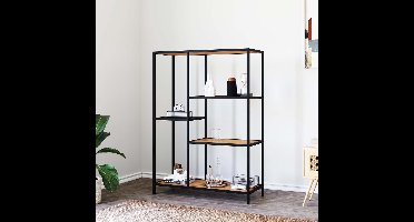 Open Kast Rechthoek - 5 vakken - Geen Deuren - 70x35x112cm