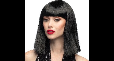 Boland - Pruik Dance zwart Zwart - Steil - Halflang - Vrouwen - - 80's & 90's