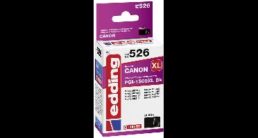 Edding Inktcartridge vervangt Canon PGI-1500BK XL Compatibel Zwart EDD-526 18-526