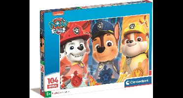 Clementoni - Puzzel - 104 Stukjes - Paw Patrol - Kinderpuzzel - Vanaf 5 Jaar