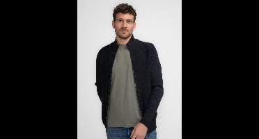 Petrol Industries - Heren Gebreid Vest Unalaska - Blauw - Maat XXXL