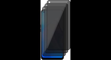 Privacy Screenprotector geschikt voor Oppo Reno 8 - 3x Volledig Dekkend Glas Screen Protector