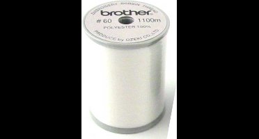 Brother spoeldraad wit - 1100m polyester garen voor borduurmachines