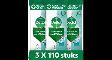 Dettol Antibacteriële doekjes Multi-oppervlak Ocean - 3 x 110 stuks - Voordeelverpakking
