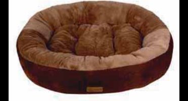 Topmast Comfort Donut - Supersoft Hondenmand - Bruin - 92 x 73 x 19 cm