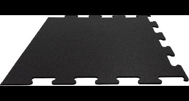 Sportvloer Puzzel tegel - 106x106cm - 10mm – Zwart – Zijstuk