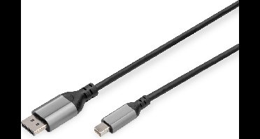 Digitus DB-340106-020-S DisplayPort-kabel DisplayPort / Mini-displayport Aansluitkabel DisplayPort-stekker, Mini Displa