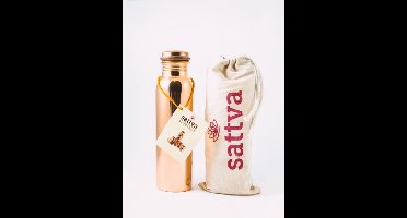 Drinkfles van koper, glad, Sattva Ayurveda, 950 ml