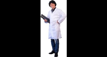 Witbaard Doktersjas Heren Polyester Wit Maat M