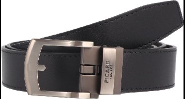 PICARD Leren Riem Belt 7 Leather Belt W105 Black Zwart