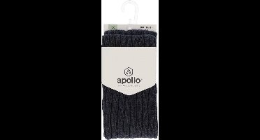Apollo - Maillot - Donkerblauw - Melange - Rib - Patroon - Maat 92/98