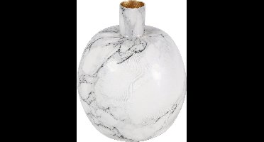 Countryfield kandelaar Liva L Marmerwit 11x11x13cm