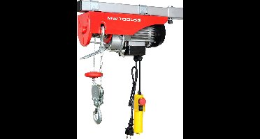 Kabeltakel 230V 600 kg, 18 m, 230 V, bekabelde bediening MW Tools SH60018