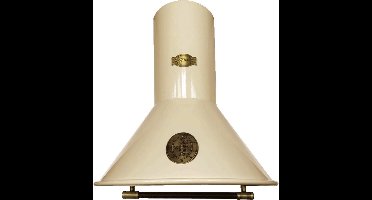 Kaiser Küchengeräte wandkap A 6423 ElfBE ECO, Afzuigkap 60 cm met metalen elementen, ivoor, 910 m³/h -Antiek Goud-