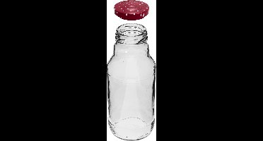 Sapflesje (stip) 330 ml - 6 stuks - smootieflesje - weckflesje