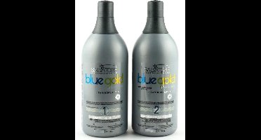 Salvatore Blue Taninoplastia Gold Keratine Treatment Keratin Behandeling 2x1000ml kit zijdig&glanzend glad haar