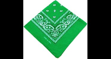 Hip Hop Bandana 100% Katoen Bandana Licht Groen Vierkante Sjaal 55cm * 55cm Hoofdband Gedrukt Voor vrouwen/Mannen/Jongens/Meisjes 2019 Mode