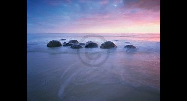 Kunstdruk Popp-Hackner - Moeraki Boulders 80x60cm