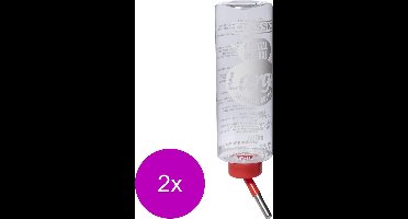 Classic Drinkfles Konijn Plastic - Waterfontein - 2 x 600 ml