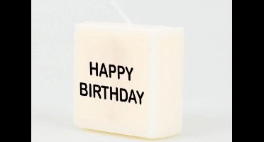 Letter Kaarsje - Happy birthday