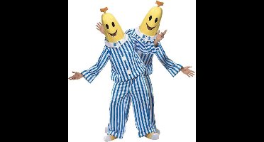 Smiffys Bananen in Pyjamas kostuum - Maat One Size - Shirt, Broek, Hoofdstuk