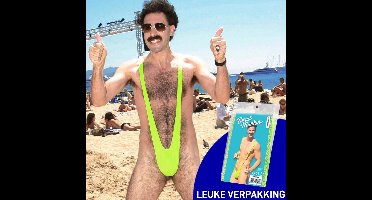 MikaMax Borat Mankini - Verkleedkleding - Mannen String - Bekend van de Film - Origineel - One Size Fits All - Groen