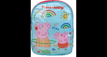 PEPPA PIG & GEORGE Regenboog Rugzak Rugtas School Tas 2-5 Jaar