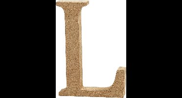 Letter, L, H: 8 cm, dikte 1,5 cm, 1 stuk
