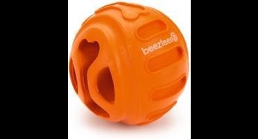 Beeztees rubber snackbal hond biski oranje 6 cm