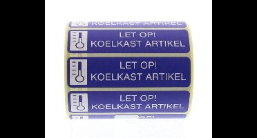Spruyt Hillen Sticker let op koelkast artikel 500 stuks