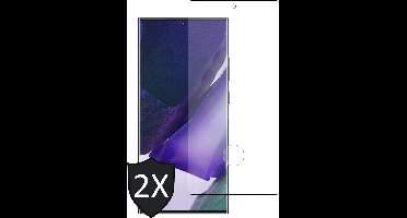 Screenprotector geschikt voor Samsung Note 20 Ultra - Full Screen Protector Glas - 2 Stuks
