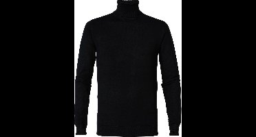 PETROL - Knitwear Collar - ZWART XL
