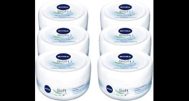 Nivea Crème Soft - Hydraterende Crème - Grootverpakking 6 x 200 ml